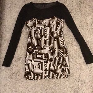 Black and white dress